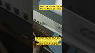 How to Fix an HP Printer Error Code E3? Troubleshooting HP Printer Error E3 on HP Smart Tank printer