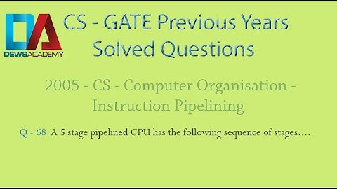CS Gate 2005 - Q.68 - Instruction Pipelining - Cache and Main Memory