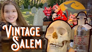 VINTAGE SALEM!!!  |  Shop With Me For Spooky Vintage In The Halloween Capital!