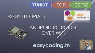 ESP32 tutorial B-08:  Robot controlled with an Android App over WIFI screenshot 5