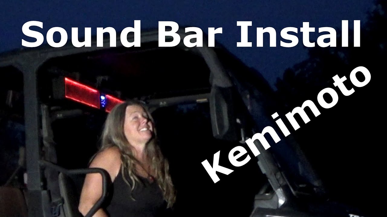 how-to-install-a-sound-bar-on-a-utv-youtube