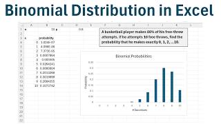How to Compute the Binomial Distribution in Excel