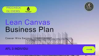 Lean Canvas Procheck Oli Diesel