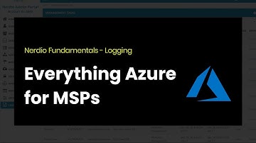 Nerdio Fundamentals – Logging