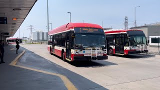 TTC Line 2 Shuttle Bus Ride #3487 on the Nova Hybrid from Kennedy Stn to Victoria Park Stn 6/4/2023