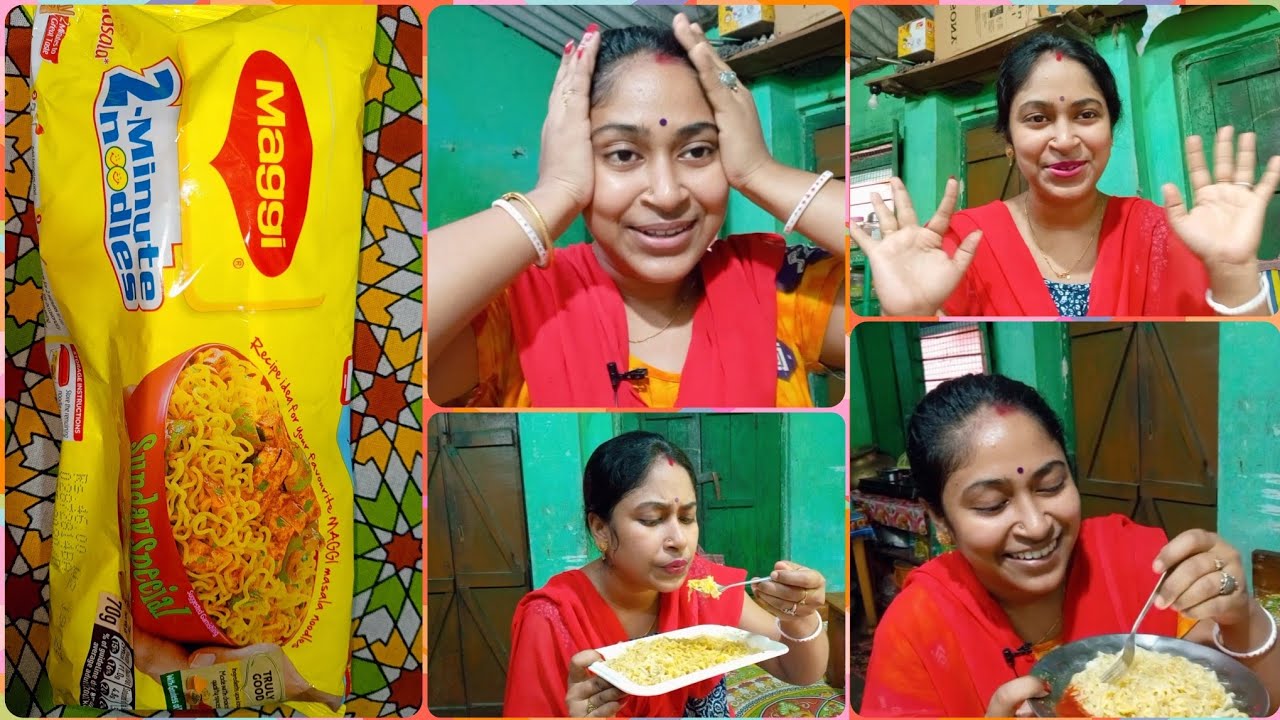 I only ate MAGGI for 24 hours challenge//M S FAMILY