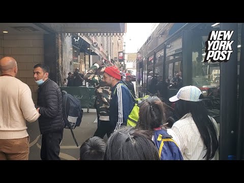 Migrants at packed Roosevelt Hotel bussed to other NYC shelters as dozens more arrive in Midtown