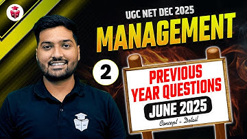 UGC NET Management Previous Year Questions June 2025 | UGC NET Paper 2 Management PYQs | Yogesh Sir