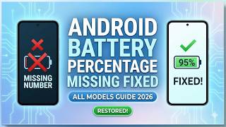 Battery Percentage Number Missing Fixed Android