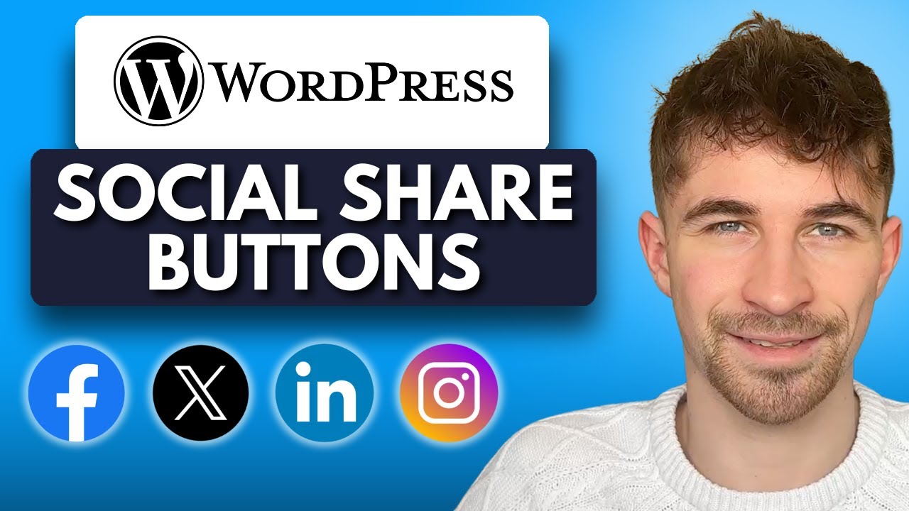 How to Add Social Share Buttons to Your WordPress Website (2025) - YouTube