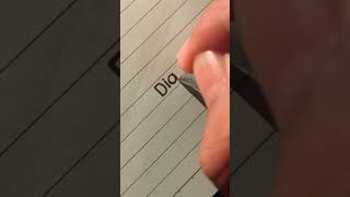 Write”Dia” #handwriting #calligraphy #handlettering#shorts