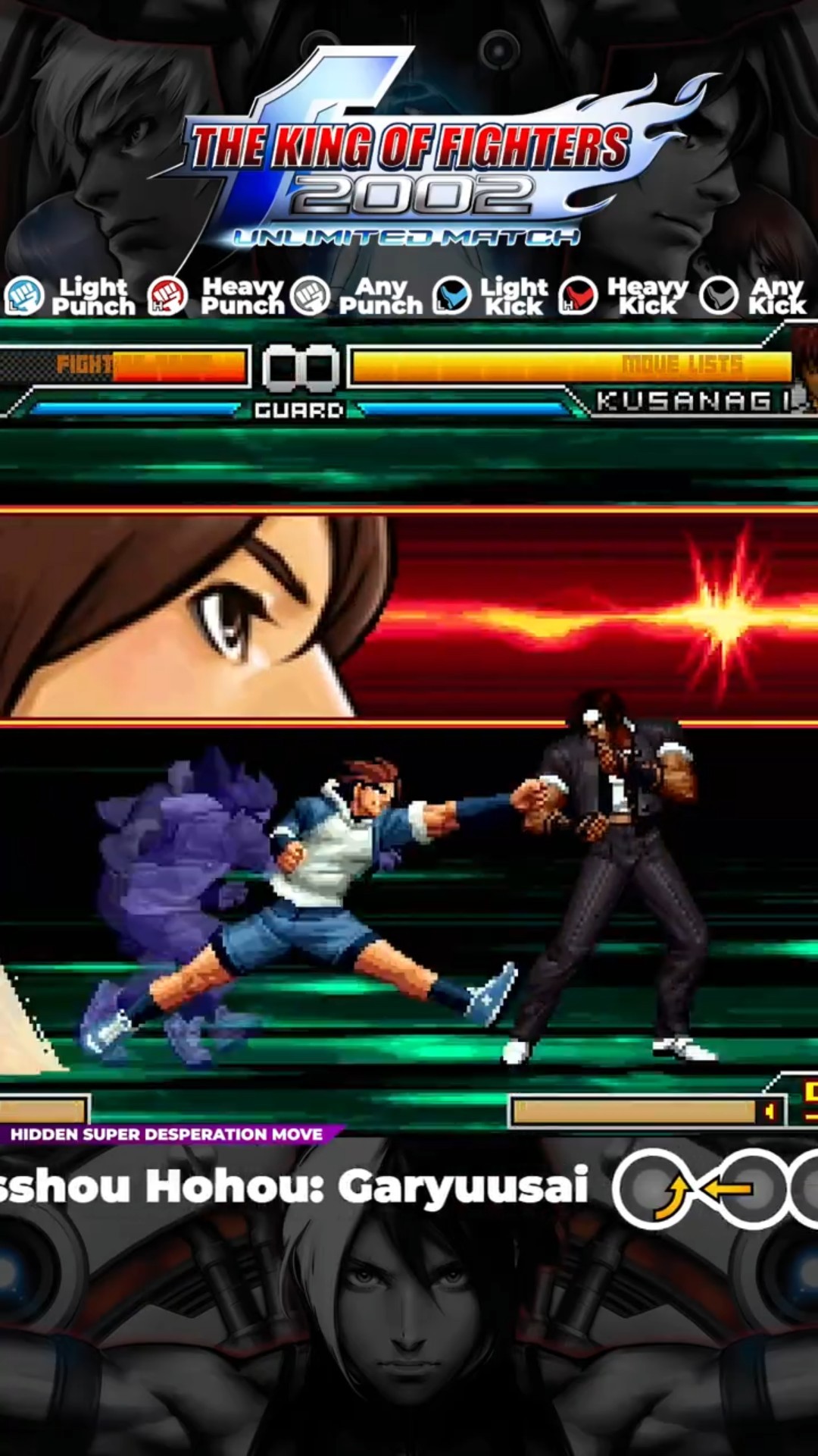 EX Sie Kensou Super Moves - The King of Fighters 2002 Unlimited