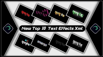 Top 10 Hindi Text Animation Presets||New Text Effect Alightmotion Xml👾Tex Effect Preset|KhushbooTech