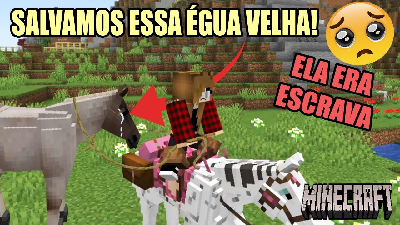 SALVANDO A ÉGUA VELHA QUE TRABALHAVA NA MINA! -minecraft roleplay - parte 30