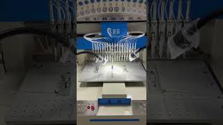 Soft PVC/Silicone patch making machine.12/18/24/32 colors ispensing machine.Factory direct sales