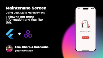 Creating a Maintenance Screen Using GetX State Management in Flutter