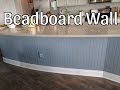 Beadboard Wall on Kitchen Island Beadboard Wall on Kitchen Island