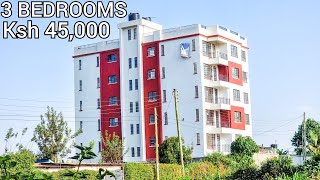 INSIDE a Ksh 45,000 MODERN 3 BEDROOMS APARTMENT FOR RENT / WITH AN OPEN PLAN KITCHEN / WELL FINISHED