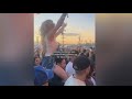 Sydney Sweeney ‘riding high’ on boyfriend Scooter Braun at Stagecoach festival