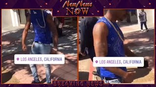 Tekashi 6Ix9Ine Manager Trey Way Dripping In Blue Like He On The Other Side