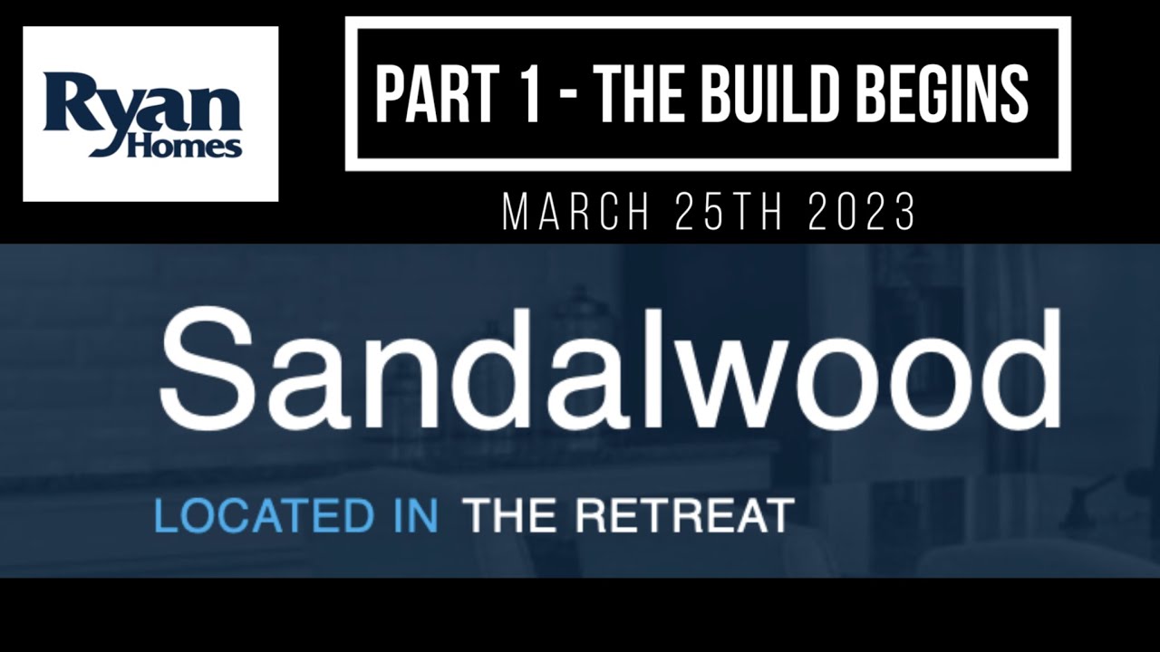 Ryan Homes Sandalwood The Retreat @Willow Bend New Home Build 2023