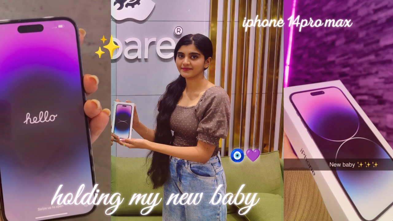 finally i bought IPHONE 14 pro MAX📱🥳🥳🥳||Deep purple 💜