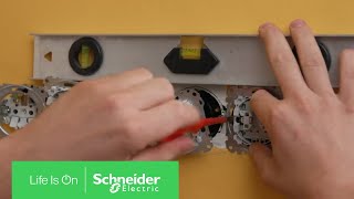 Új Sedna kapcsolók és Wiser okosotthon-rendszer szerelési bemutató | Schneider Electric