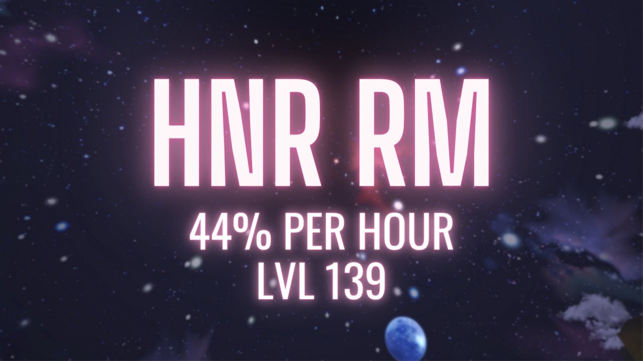 Minmax HnR RM - 44%/hr (2x EXP Event) - 3000 Mobs/hr - Flyff Universe