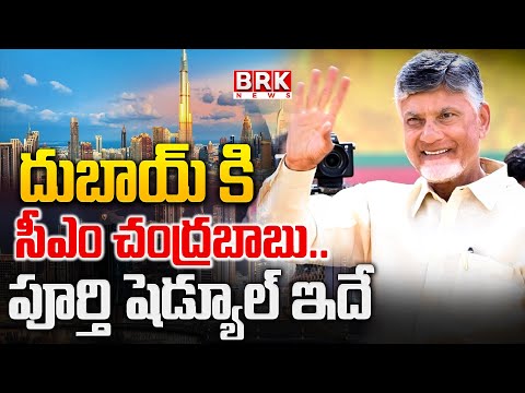 CM Chandrababu to Dubai..This is the complete schedule|CM Chandrababu Dubai Tour Schedule|@brknew... - TV9