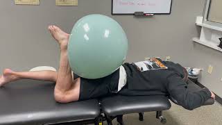 Prone Hamstring Curl Iso Physio Ball