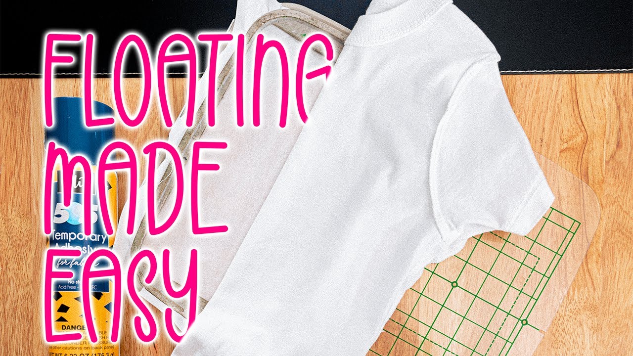 How To Float A Shirt For Embroidery Embroidery For Beginners YouTube