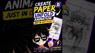 Create paper unfold animation in just one click 😮