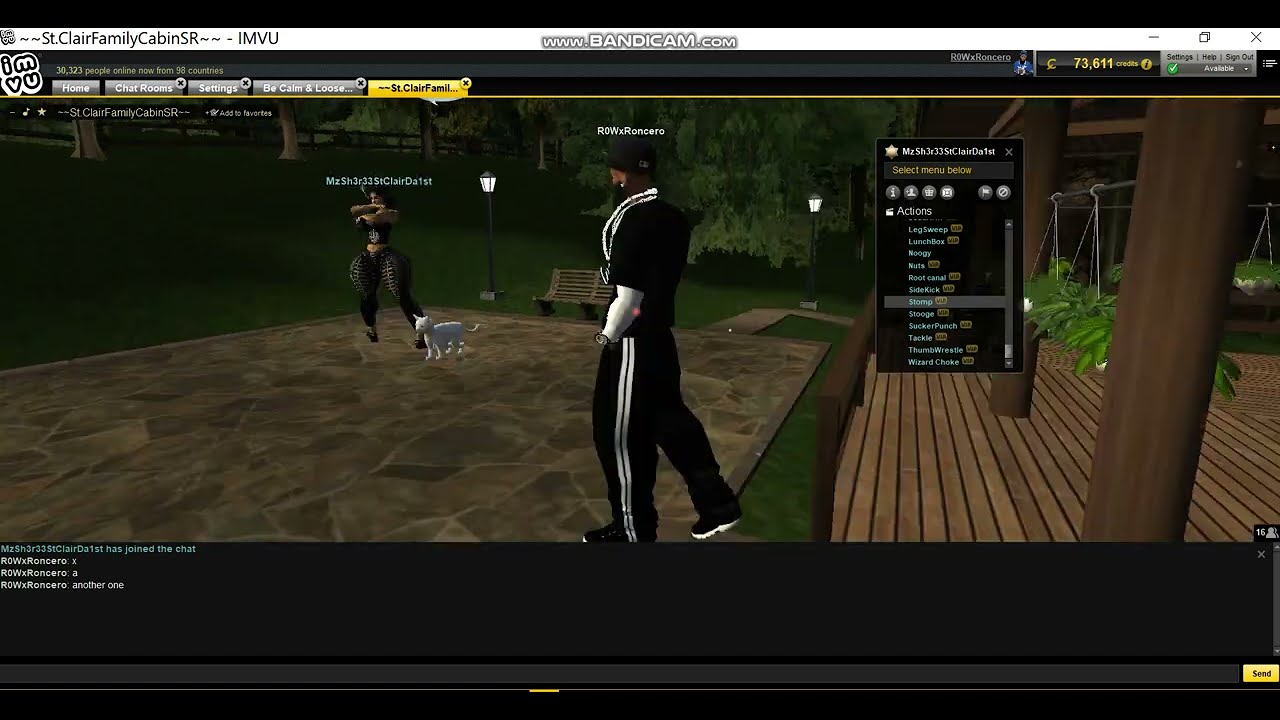 MzSh3r33StClairDa1st TAKES THE FALL IMVU STOMP