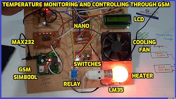 Temperature Monitoring and Controlling Through GSM using Arduino Nano
