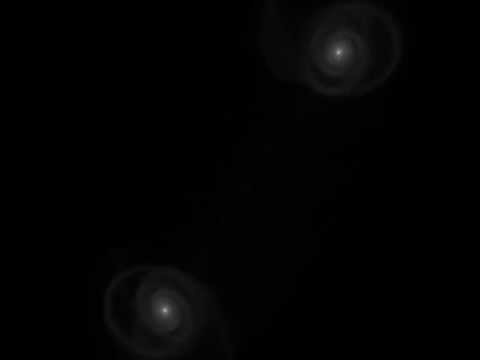 A Binary Disk Galaxy Merger (GADGET)