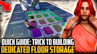 Quick Guide: Trick to Building Dedicated Floor Storage | Ark ASA