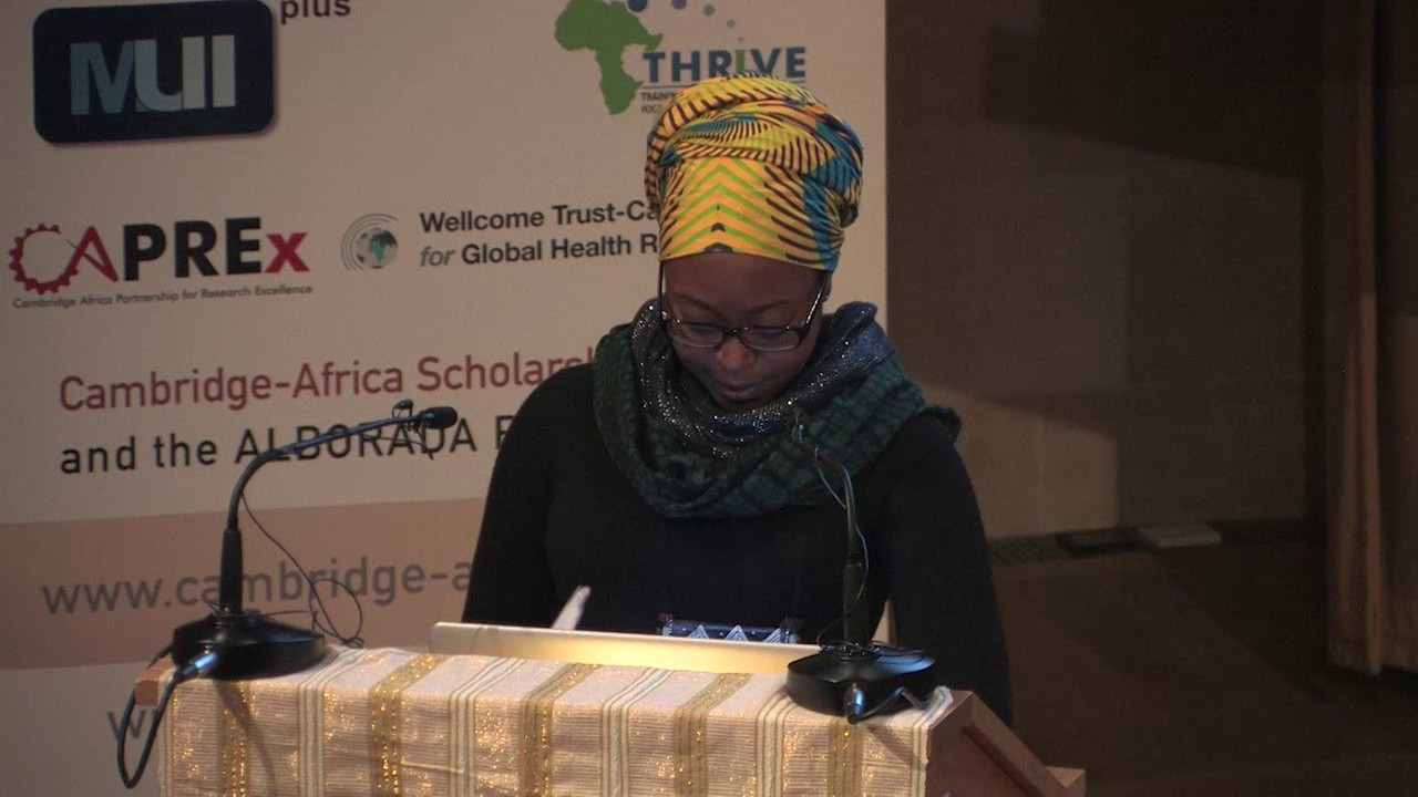 Africa Day 2016 Ms Halimatou Hima-Moussa Doula, President of African Society of Cambridge University