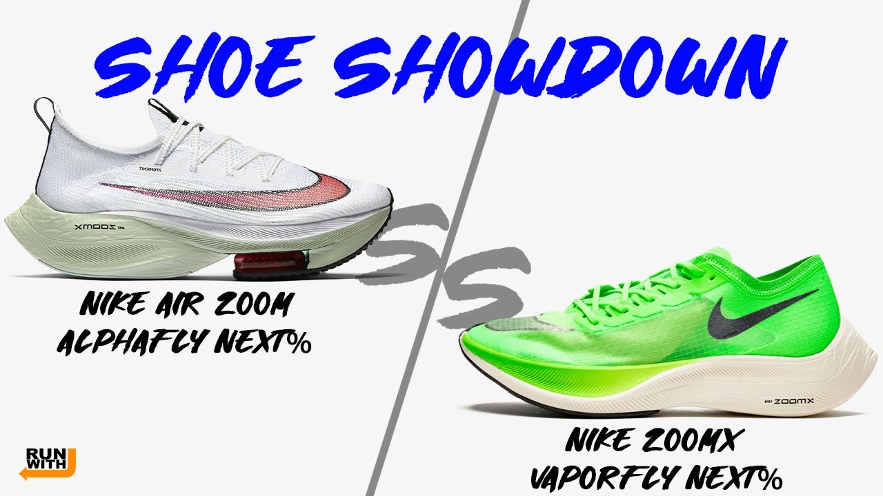 SHOE SHOWDOWN: Nike Alphafly Next% VS Nike Vaporfly Next% - YouTube