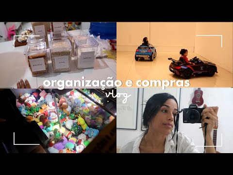 COMPRAS NO MERCADO, POTES ORGANIZADORES, PASSEIO EM FAMÍLIA.