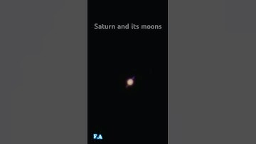 Capturing Saturn and its moons through my Seestar S50 #astrophotography #telescope #saturn #viral