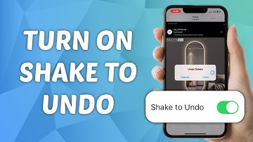 How to Turn On Shake to Undo on iPhone