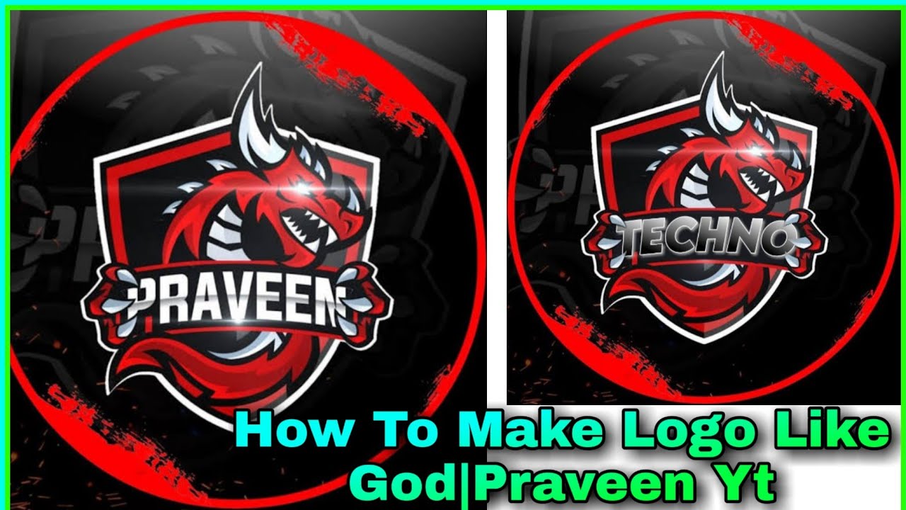 How To Make Logo Like God Praveen Yt Picsart Techno Priyanshu Youtube