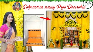 DIY Housewarming Satyanarayana Swamy Pooja Decoration Ideas UK USA