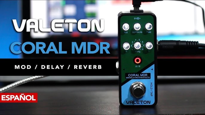 Valeton Coral Mdr Digital Chorus Modulation Delay Reverb Multi Effects  Pedal De Guitarra : : Instrumentos Musicais