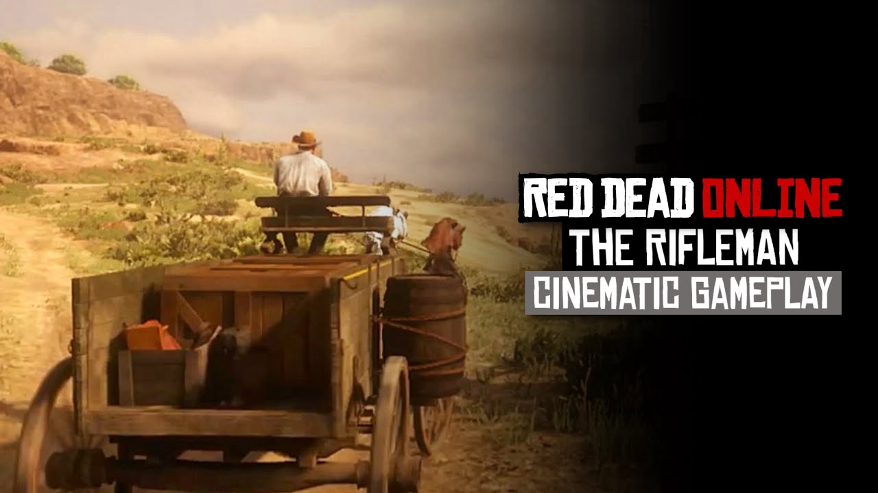The Rifleman in Red Dead Online - Recovery the Wagon Mission [Cinematic Gameplay]