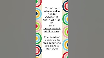 Talking Book Services Summer Reading Program