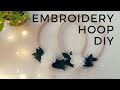 DIY-embroidery hoop wreath|wall hanging|diy-decor|diy-wreath|diy hoop decoration.