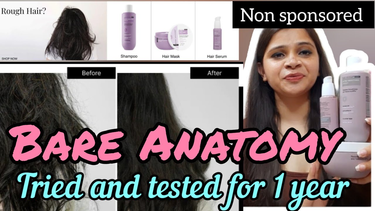 Review + Demo BARE ANATOMY EXPERT ULTRA SMOOTHING Shampoo and Hair