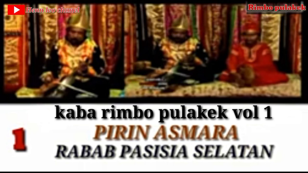 Rabab kaba rimbo pulakek vol 1 -pirin asmara