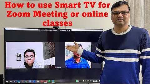 (Hindi) How to use Smart TV for Zoom meeting with webcam | How to use smart TV for online class